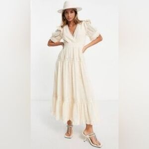 Asos Cream Maxi Dress
